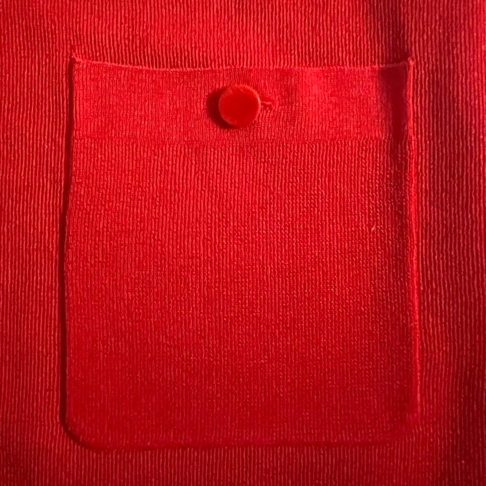 NWT Anne Klein Poppy Red Open Cardigan - Picture 3 of 9